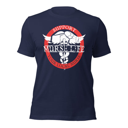 Local Nurse Support Tee (Distressed Light)