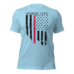 Distressed Thin Red Line Tee (Front Only)