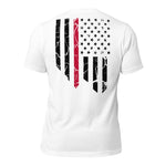 Distressed Thin Red Line Tee