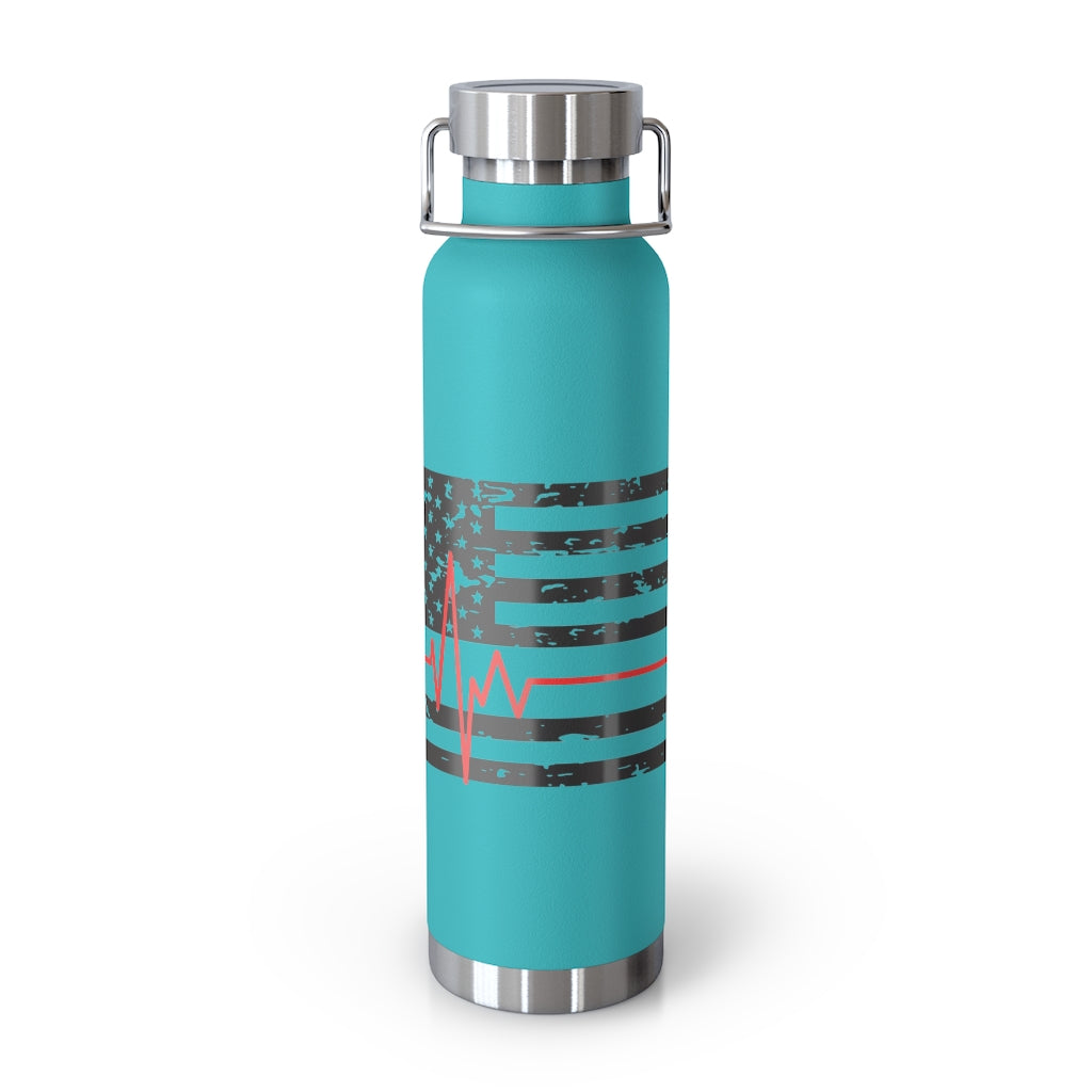 Thin Red Line Insulated Bottle Murse Life male nurse, murse life, Mug murse