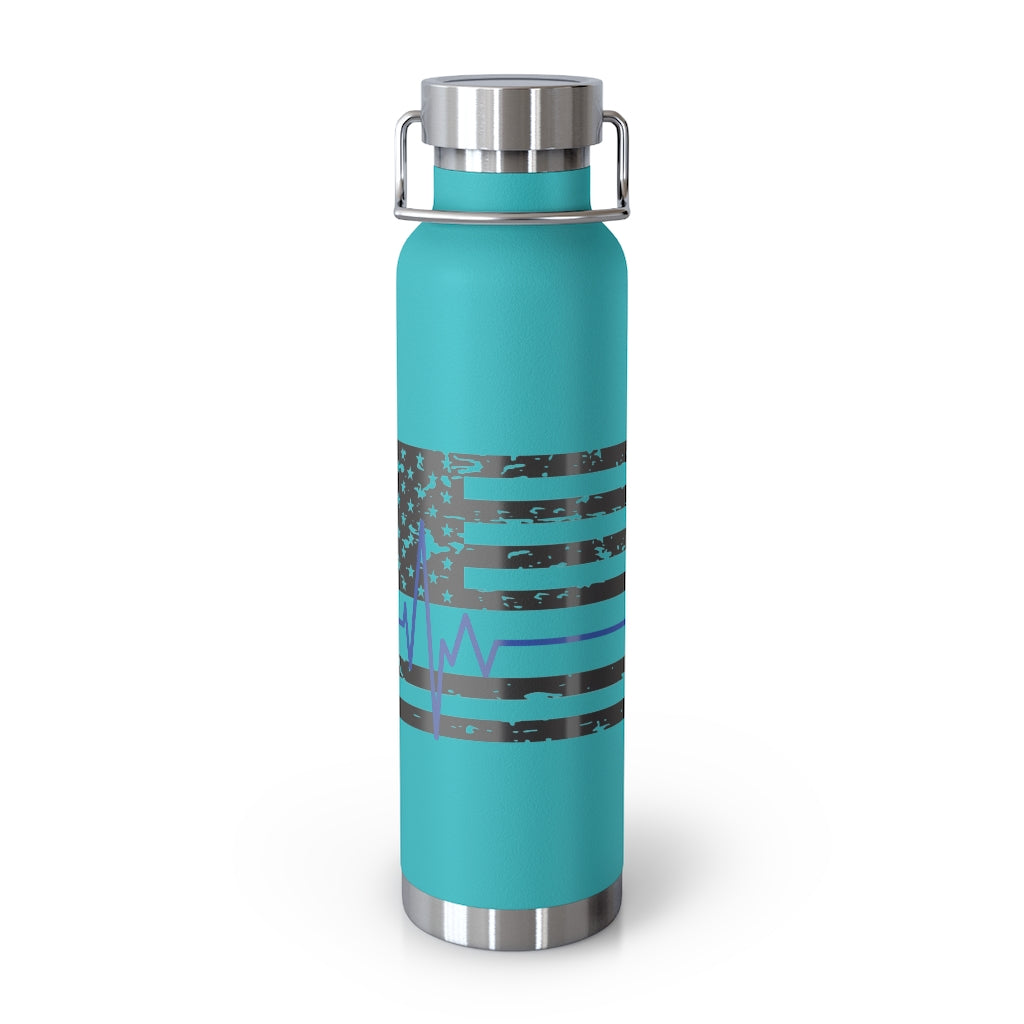 Thin Blue Line Insulated Bottle Murse Life male nurse, murse life, Mug murse