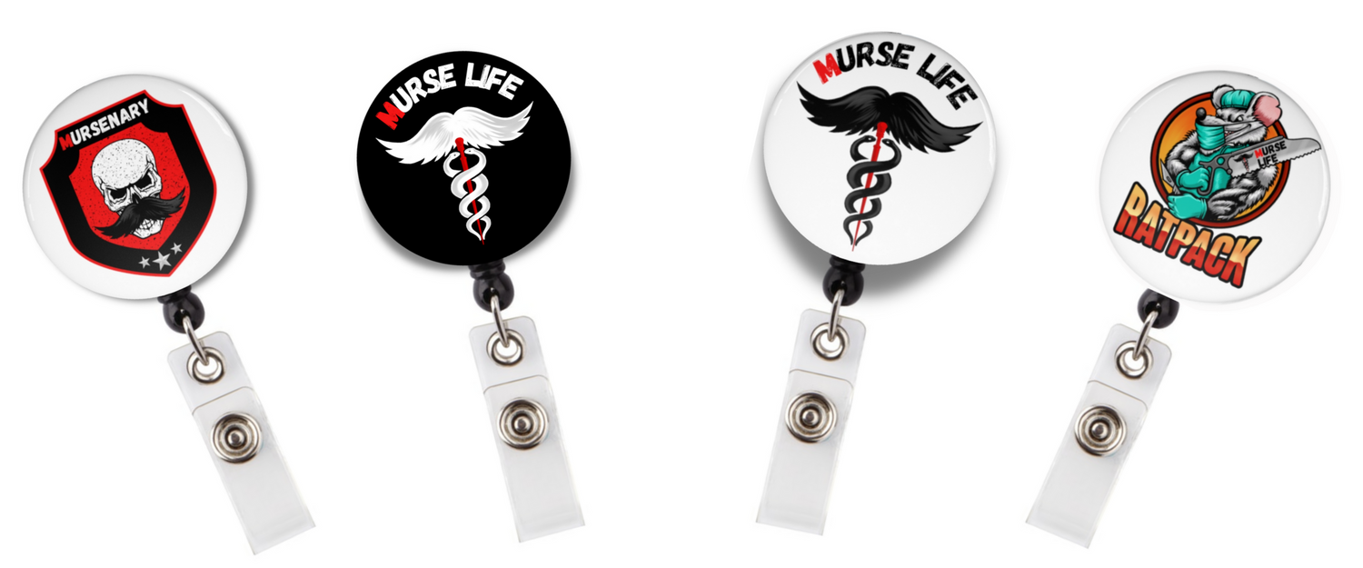 Murse Life Badge Reels Murse Life male nurse, murse life,  murse