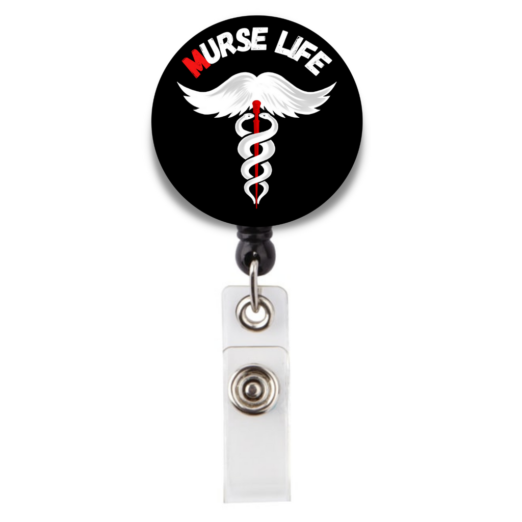 Steampunk Badge Reel, Medical Name Badge Holder, Retractable Badge Clip,  Nurse Badge Pull, Nurses Gift Men's, Unique Gifts Male RN 