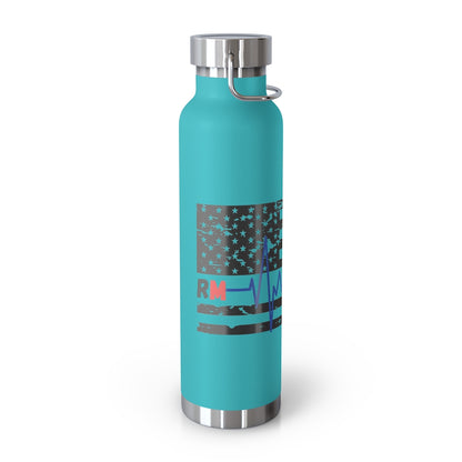 Thin Blue Line Insulated Bottle Murse Life male nurse, murse life, Mug murse