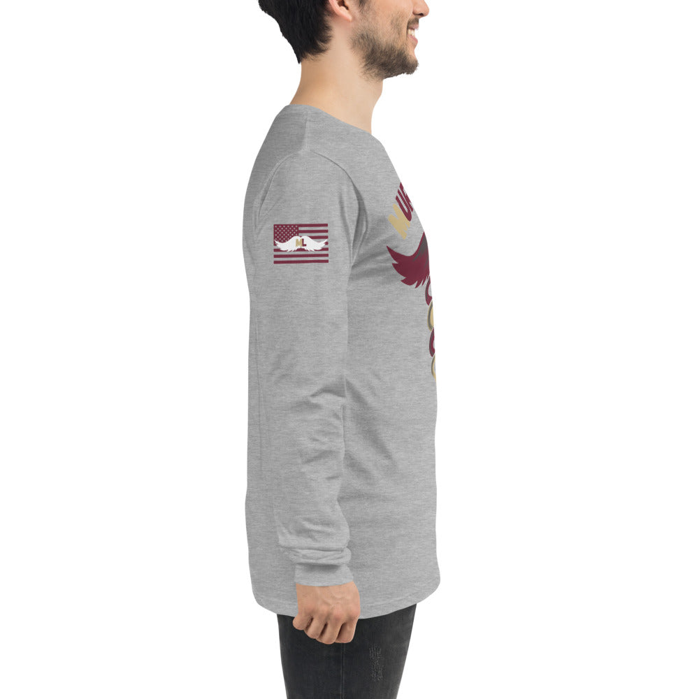 Garnet and Gold Long Sleeve Tee Murse Life male nurse, murse life,  murse
