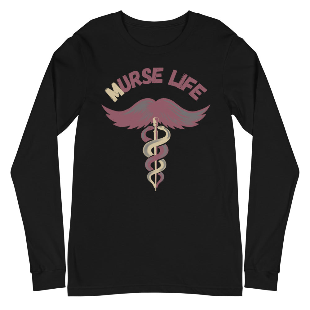 Garnet and Gold Long Sleeve Tee Murse Life male nurse, murse life,  murse