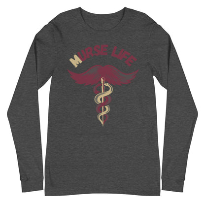 Garnet and Gold Long Sleeve Tee Murse Life male nurse, murse life,  murse