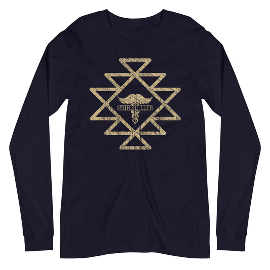 Aztec Stache Long Sleeve