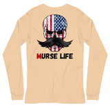 Freedom Skully Long Sleeve Tee Murse Life male nurse, murse life, Shirt murse