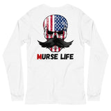 Freedom Skully Long Sleeve Tee Murse Life male nurse, murse life, Shirt murse