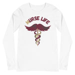 Garnet and Gold Long Sleeve Tee Murse Life male nurse, murse life,  murse