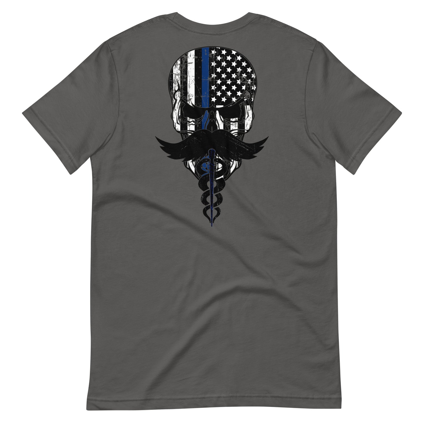 Blue Line Skull Tee