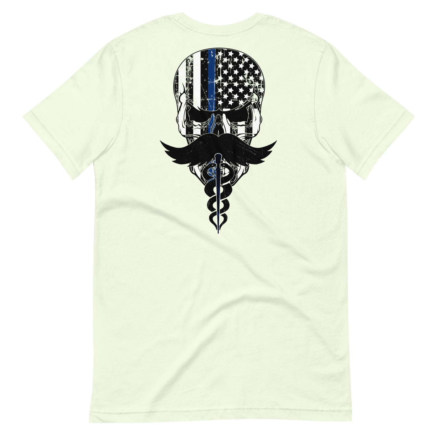 Blue Line Skull Tee