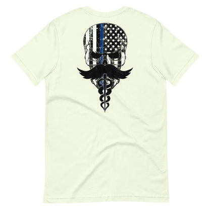 Blue Line Skull Tee