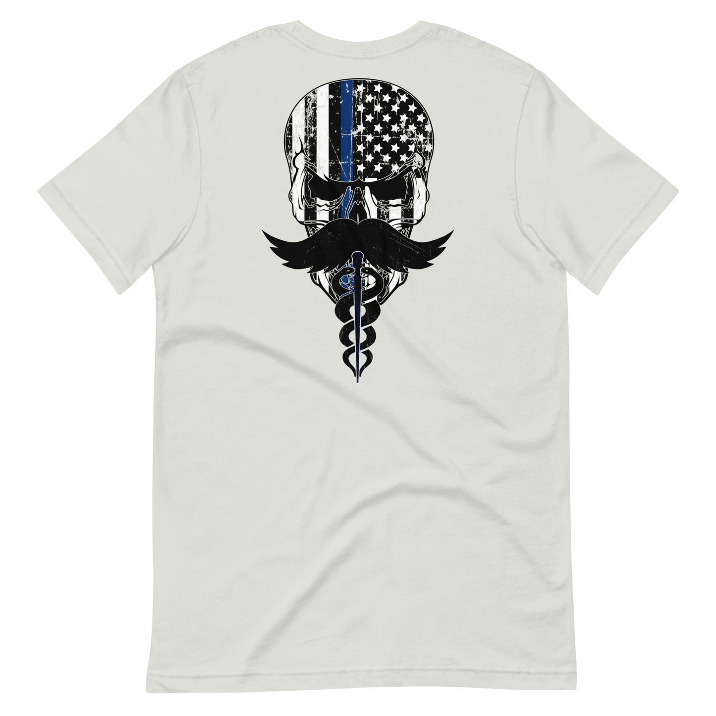 Blue Line Skull Tee