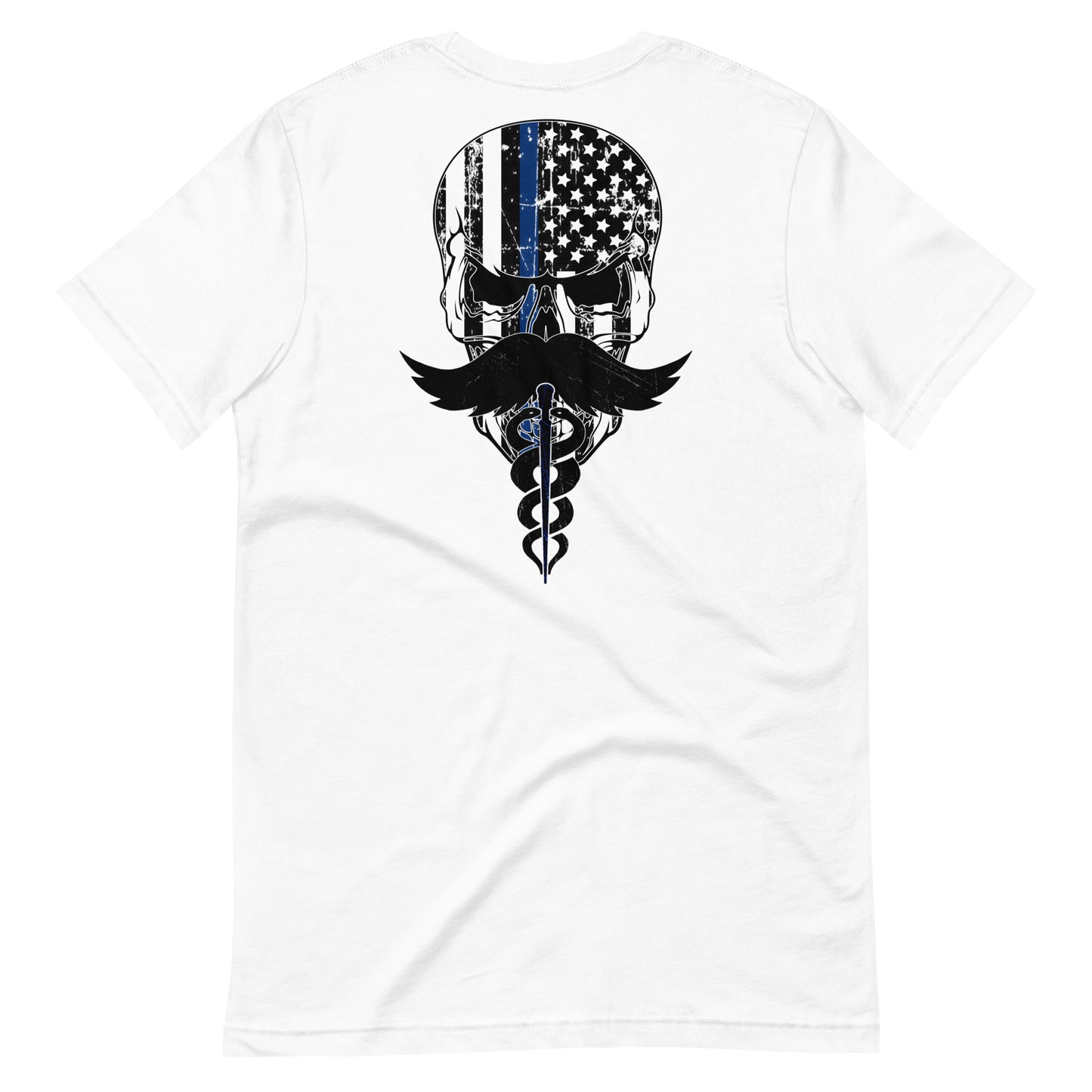 Blue Line Skull Tee