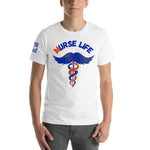 Orange and Blue ML T-Shirt Murse Life male nurse, murse life,  murse