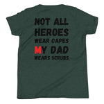 Youth "Dad Wears Scrubs" T-Shirt Murse Life male nurse, murse life,  murse