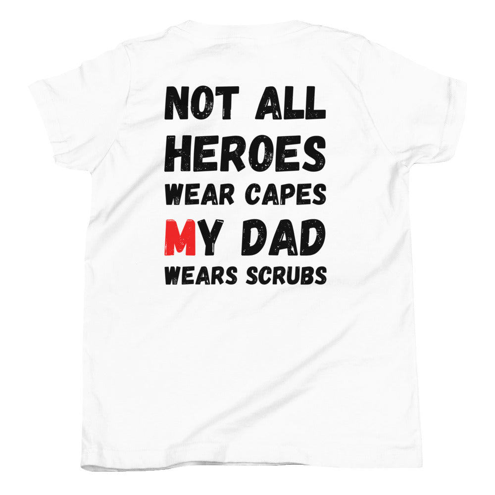 Youth "Dad Wears Scrubs" T-Shirt Murse Life male nurse, murse life,  murse